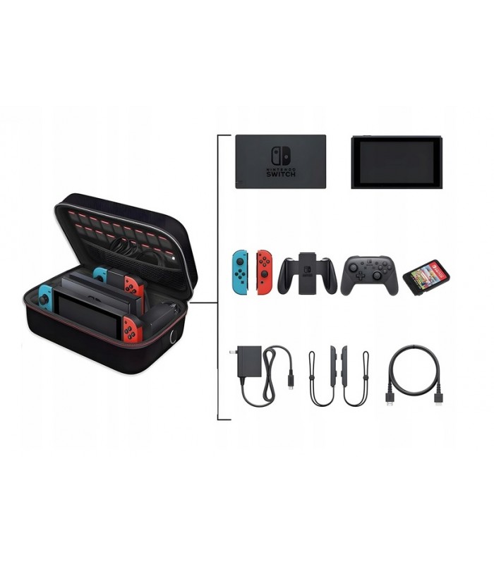 Twardy Futerał Etui duży Pokrowiec do Nintendo Switch OLED