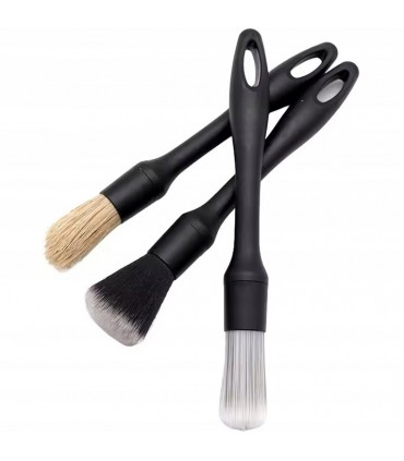 Pędzle do Detailingu zestaw 3szt. Pędzelki do czyszczenia precyzyjnego