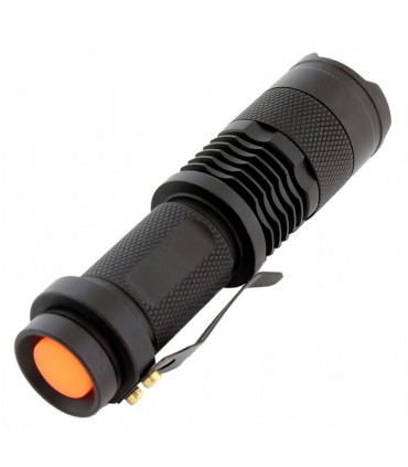 Mała Latarka taktyczna na baterie dioda CREE ZOOM