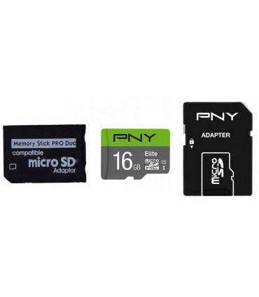 Karta 16GB Elite + Adapter MS PRO DUO do PSP