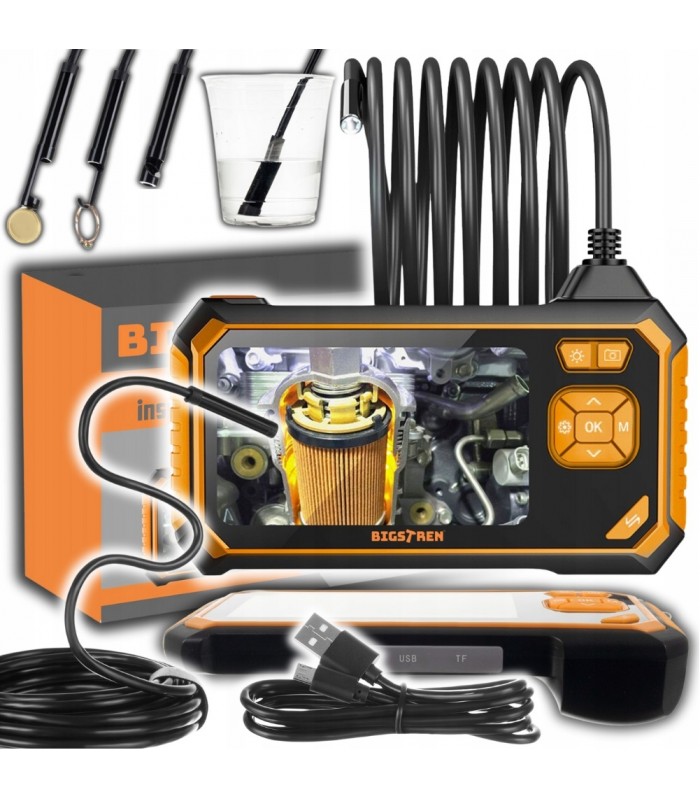 Endoskop kamera inspekcyjna 5m LCD 4.3 cala Full HD Wodoodporna