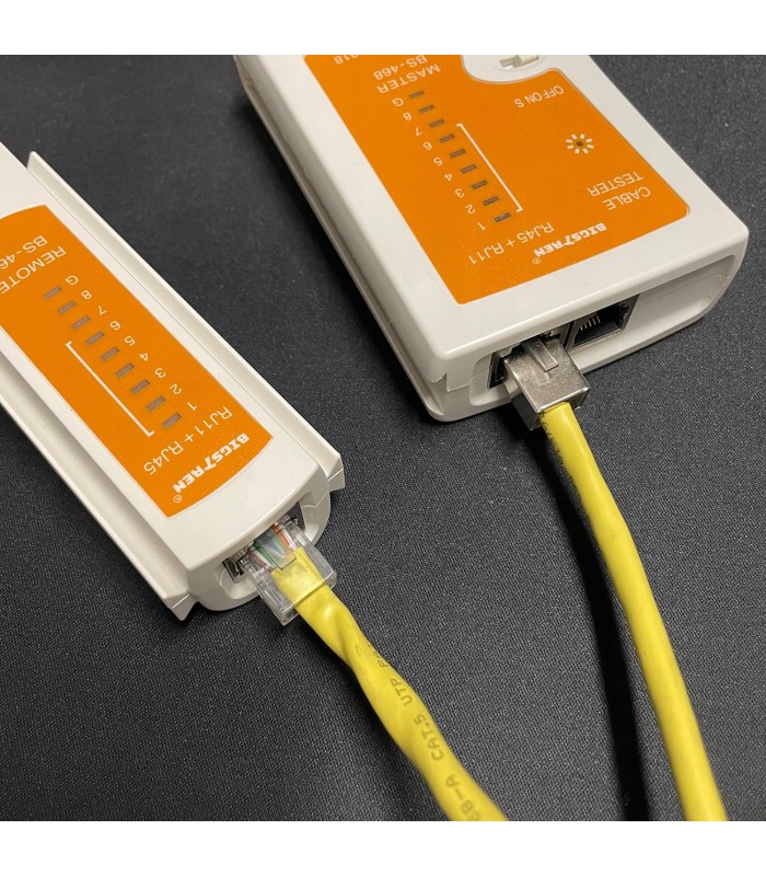 Tester Kabli Sieciowych RJ45 RJ11 Miernik Sieciowy Przewodów LAN