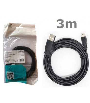 Kabel Mini USB 3m miniUSB Pad PS3 Nawigacja Aparat 3m