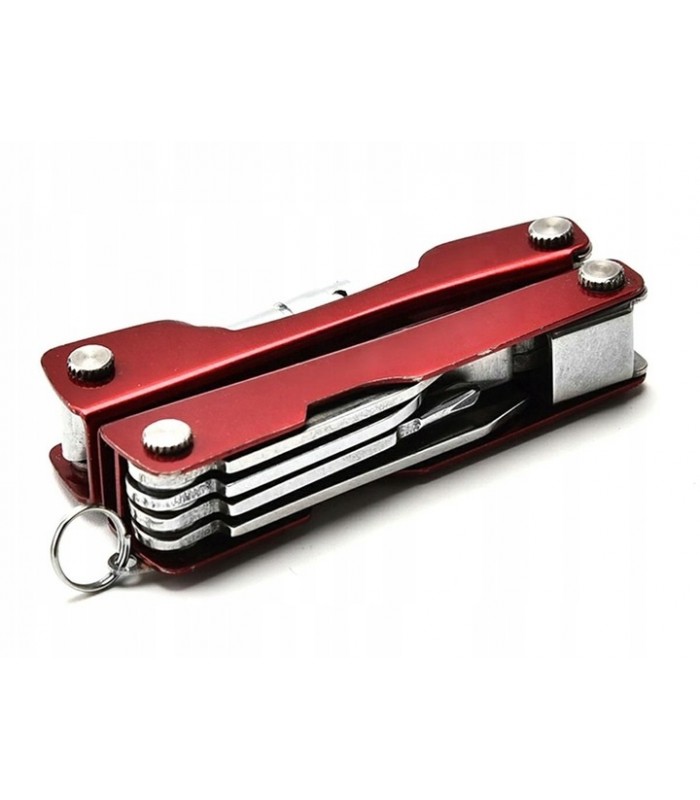 Mini Multitool 6w1 Nóż Scyzoryk Latarka Brelok