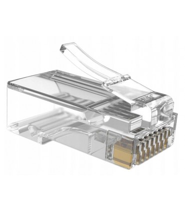 Zestaw końcówek RJ-45 8P8C 100 sztuk Sieciowe Internet Lan 5E