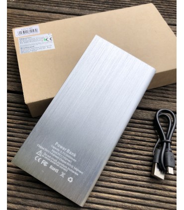 PowerBank 20000mAh 2xUSB przenośna bateria Slim
