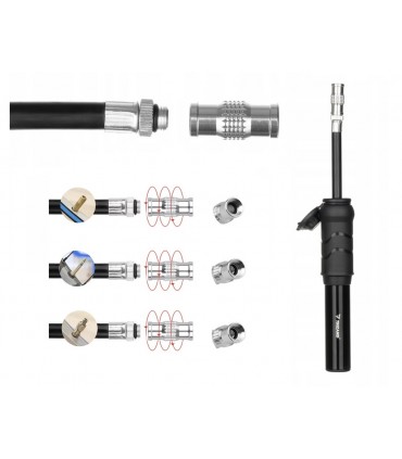 Mocna Pompka rowerowa 7 bar ręczna uniwersalna Presta Schrader  