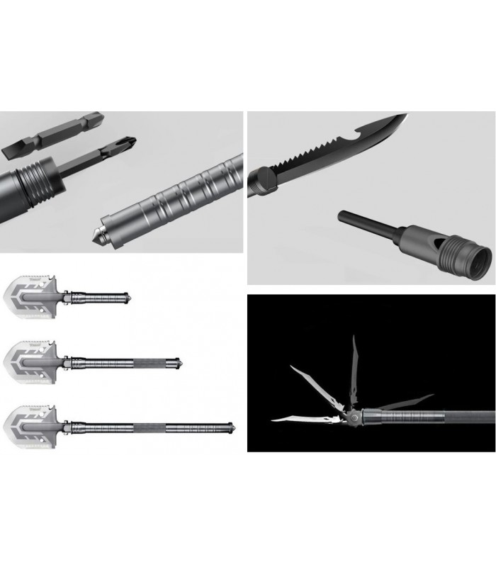 Saperka składana 16w1 Wojskowa Łopata Survival