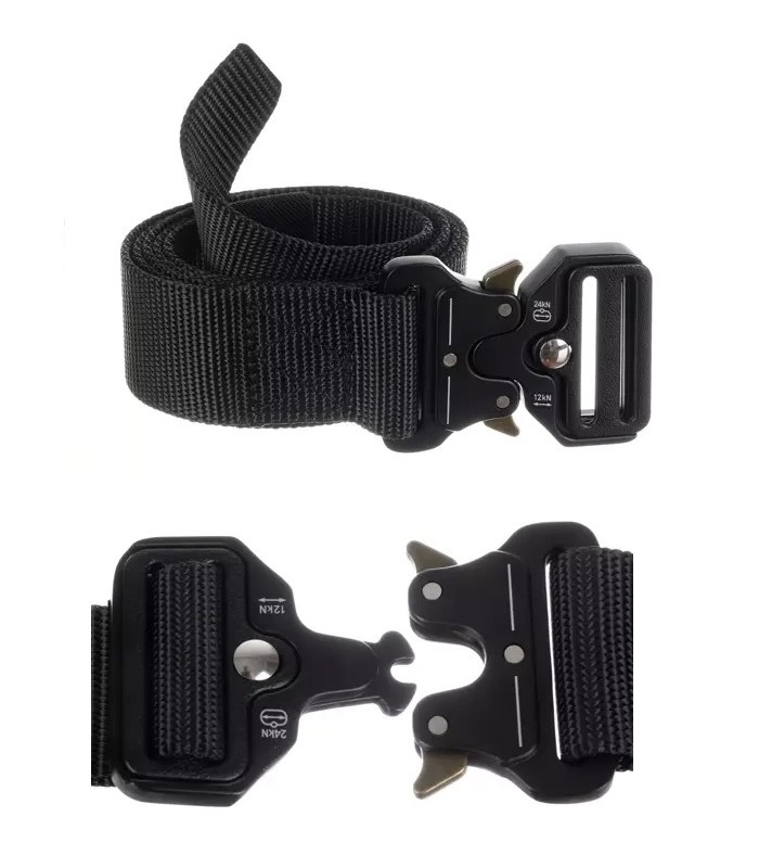 Pas taktyczny SURVIVAL Militarny Wojskowy + Klamra