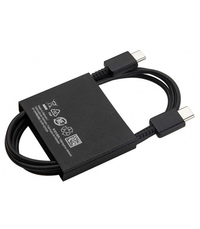 Oryg. Kabel Samsung 2x USB-C 3A 25W 45W 1m Czarny
