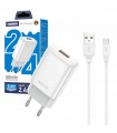Ładowarka USB 12W 2.4A + Kabel Typ C 1m JELLICO EU01