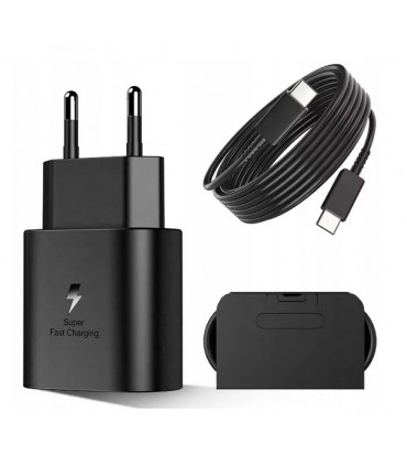 Ładowarka sieciowa PD 25W USB-C + Kabel USB typ C 1M JELLICO EU25