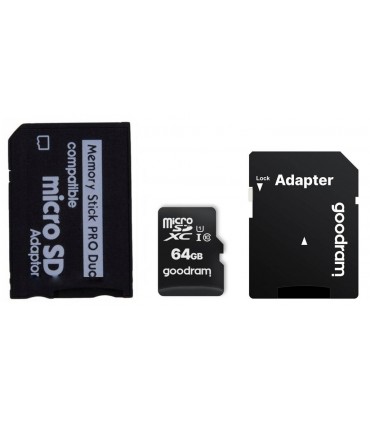 Karta pamięci 64GB + Adapter MS PRO DUO do PSP 64GB Goodram