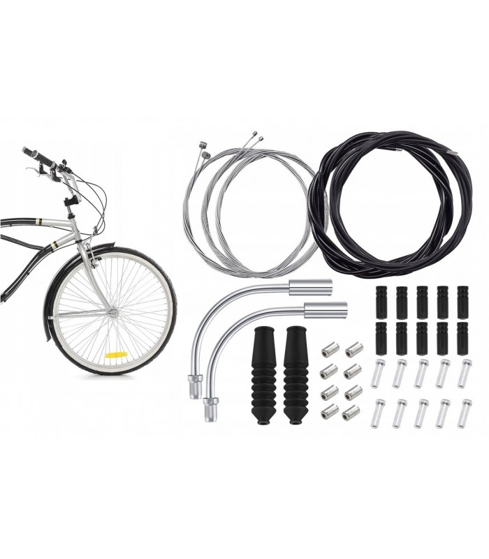Duży zestaw Linek Pancerzy hamulce przerzutki rower Serwis rowerowy