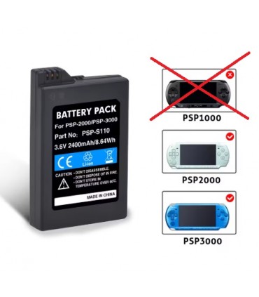 Bateria 2400mAh do konsoli PSP Slim mod. 200x-300x