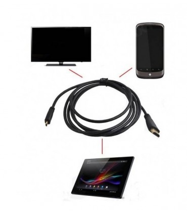 Kabel HDMI - micro HDMI 3m GOLD 1,4b HD 3M