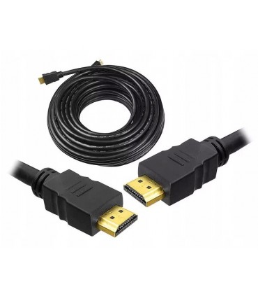 Kabel HDMI-HDM 10m Full HD v1.4 Gold 3D 4K DVBT 10M