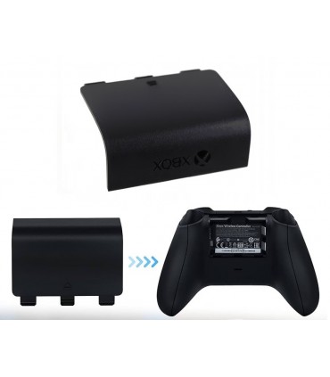 Oryginalna Czarna Klapka baterii pad Xbox One S Mod 1708