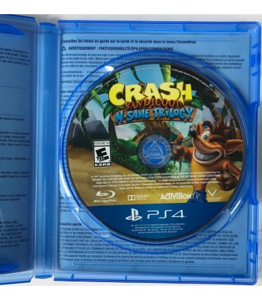 Crash Bandicoot N.Sane Trilogy PS4 okładka EU PL US
