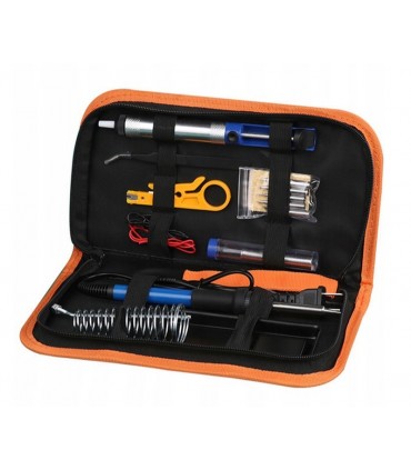 Zestaw do lutowania w Etui Lutownica 60W Akcesoria 15 elementów