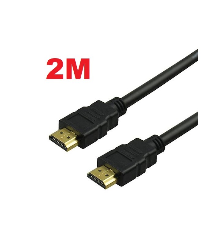 Kabel HDMI HDMI 2m Gold v1.4 3D 4K HD DVBT 2M