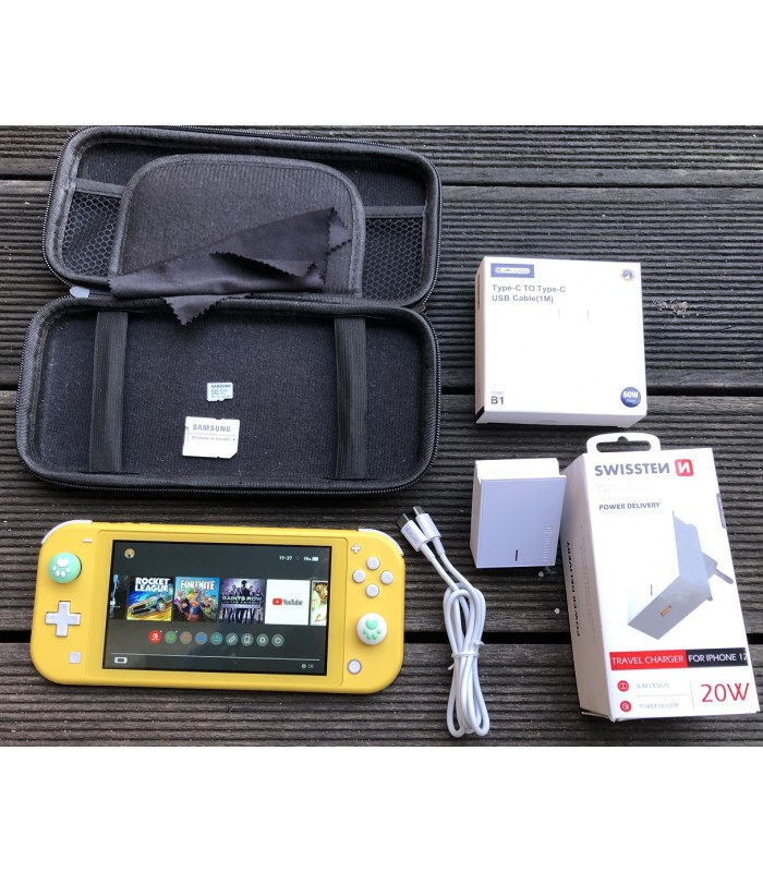 Konsola Nintendo Switch Lite Gry Karta 512GB Stan Ideał