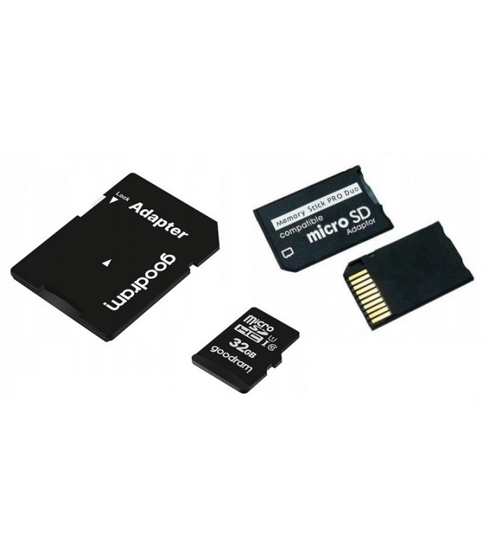 Karta 32GB + Adapter MS PRO DUO do PSP Goodram
