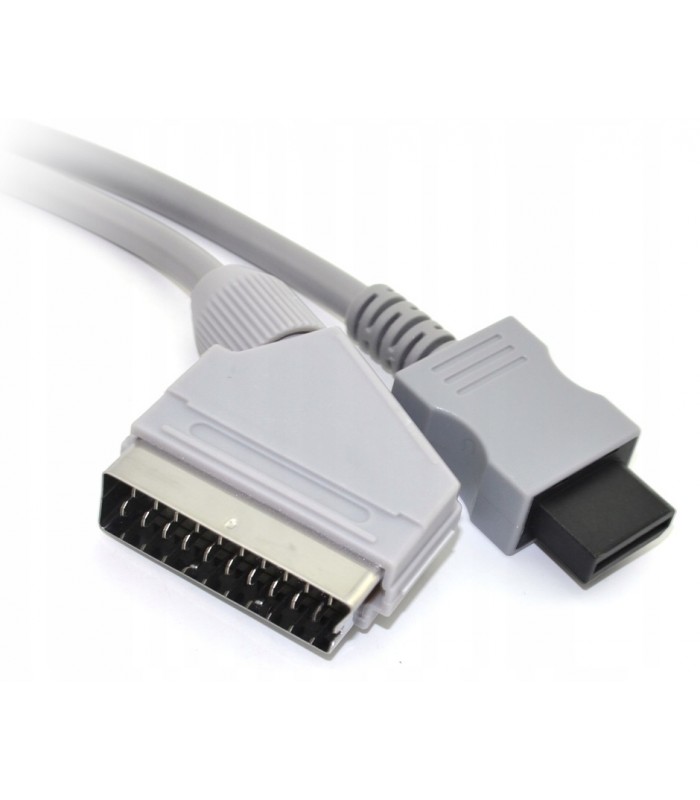 Kabel RGB Euro Scart PAL do konsoli Wii 1,8m Solidny przewód 