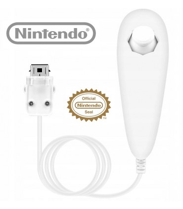 NUNCHUK Wii U Wii Oryginalny Nintendo biały Kontroler Oryginał
