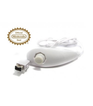 NUNCHUK Wii U Wii Oryginalny Nintendo biały Kontroler Oryginał