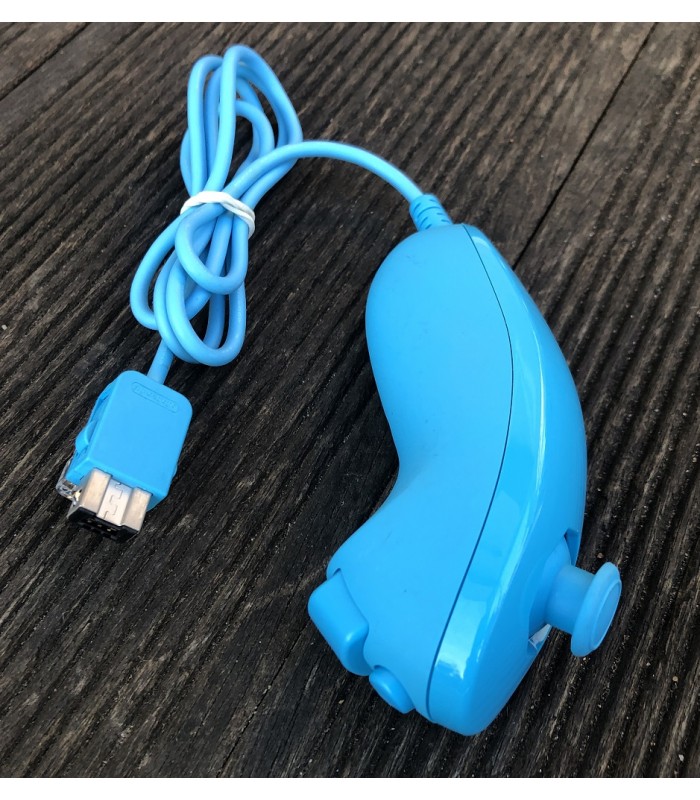 NUNCHUK Wii U Wii Oryginalny Nintendo Blue Kontroler Oryginał